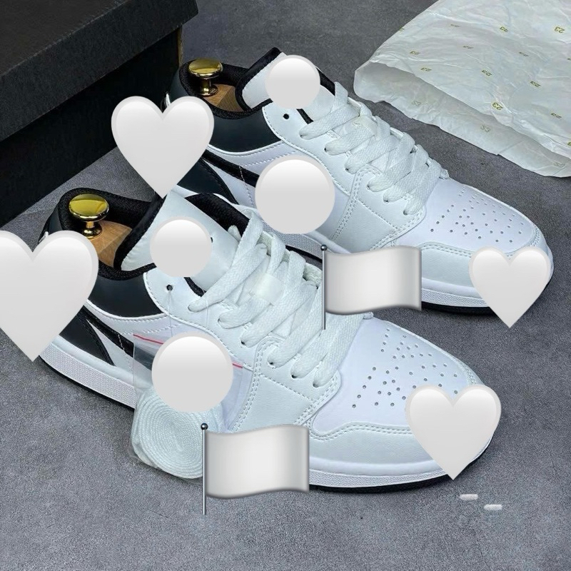 Giày thể thao bigsize nam nữ cổ thấp màu trắng gót đen đế bằng , sneaker thời trang big size cao cấp nam nữ