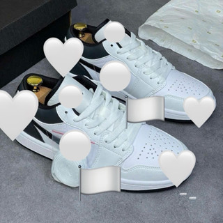 Giày thể thao bigsize nam nữ cổ thấp màu trắng gót đen đế bằng , sneaker thời trang big size cao cấp nam nữ