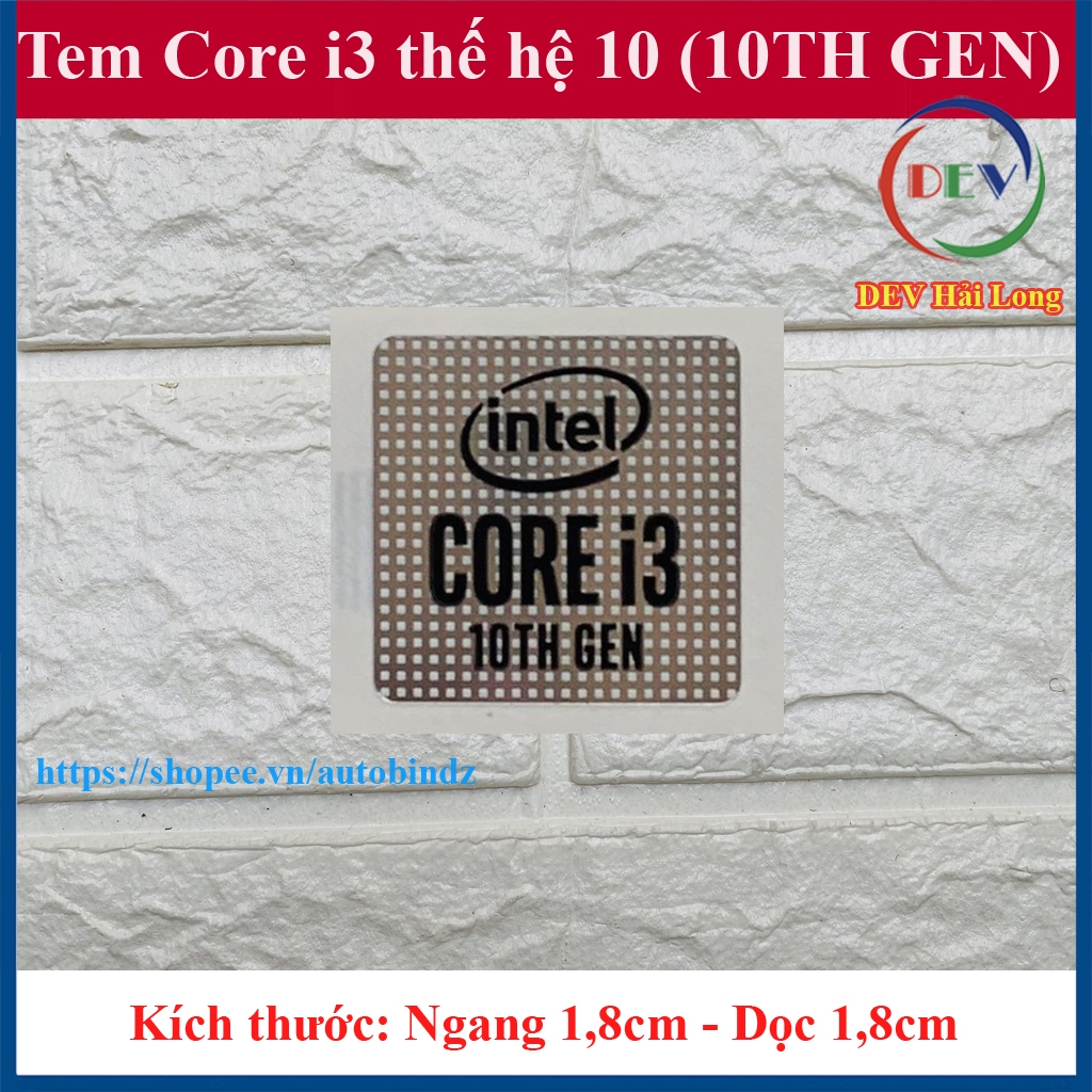 Tem Core i3 Thế Hệ 10 (10th Gen) Thay Tem Laptop -máy tính