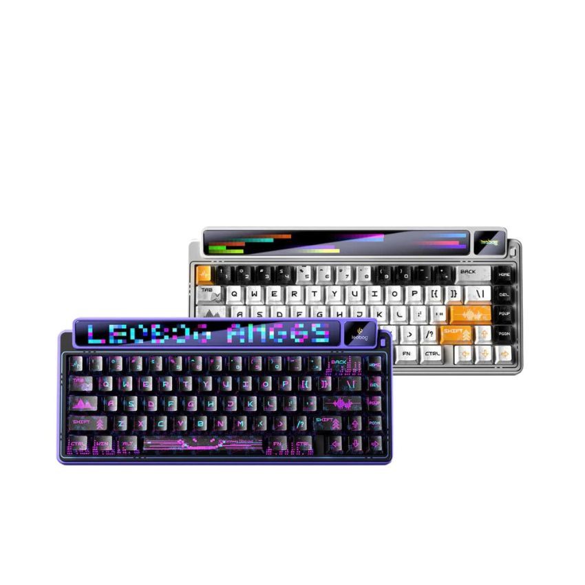 Bàn Phím Cơ Leobog AMG65 - Dual Screen, Layout 65%, LED RGB, Hot-Swap -Chính hãng 24 tháng bảo hành