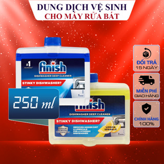 Dung Dịch Vệ Sinh Finish Dishwasher Deep Cleaner Cho Máy Rửa Bát - Hương Chanh hoặc Bạc Hà