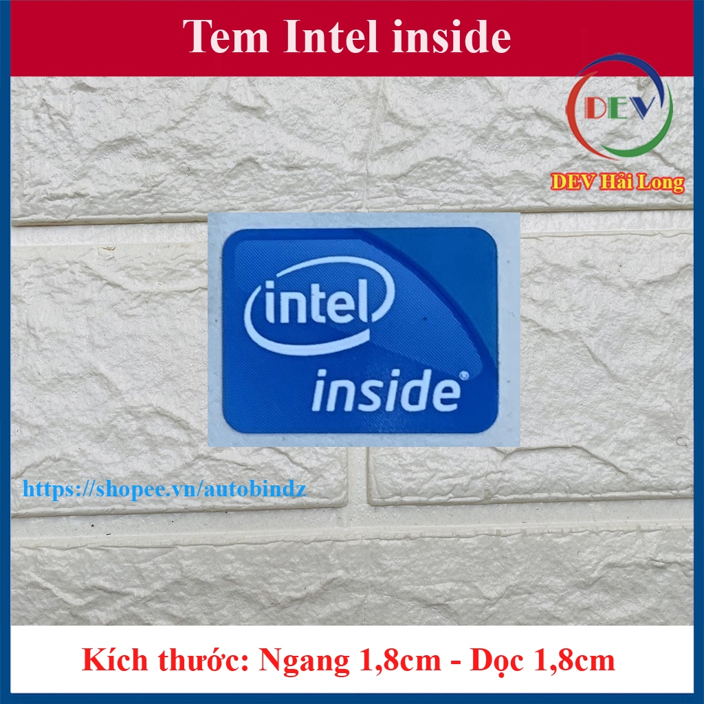 Tem Intel inside Thay Tem Laptop -máy tính