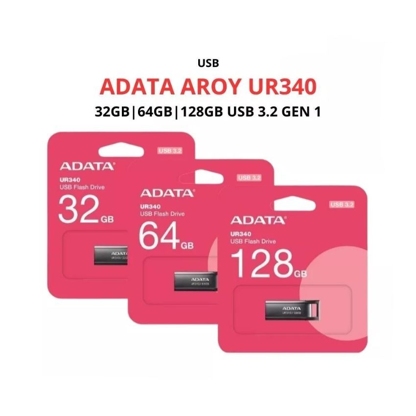 USB ADATA AROY UR340 32GB/64GB/128GB USB 3.2 Gen 1 - Hàng Chính Hãng