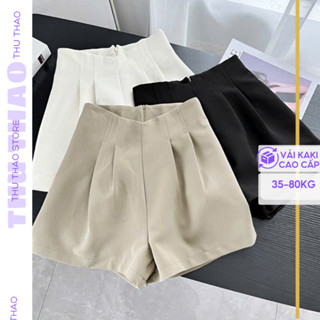 Quần Short  nữ BIG SIZE gen eo, form xòe đẹp Ống Rộng Cạp Cao Chất Kaki Cao Cấp Thu Thảo Shop.