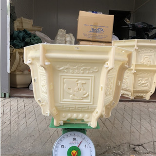 Khuôn chậu lục giác 45cm hàng Việt khuôn dày dặn,mẫu hoa văn đa dạng