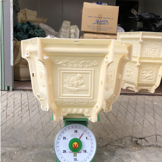 Khuôn chậu lục giác 45cm hàng Việt khuôn dày dặn,mẫu hoa văn đa dạng