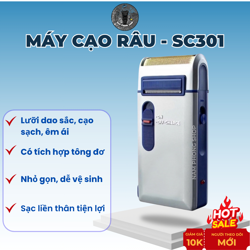 Máy Cạo Râu Sạc Điện Mini – Siêu Phẩm Máy Cạo Râu Quốc Dân Vượt Thời Gian - Nhỏ Gọn, Không Đau Rát