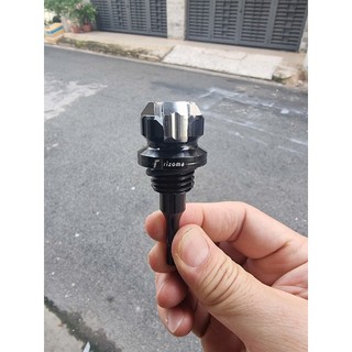 Ty thăm nhớt BIKERS phù hợp lắp nhiều loại xe máy. Ty bằng nhôm màu kết hợp cao su dẽo giúp đậy khít lổ châm nhớt.