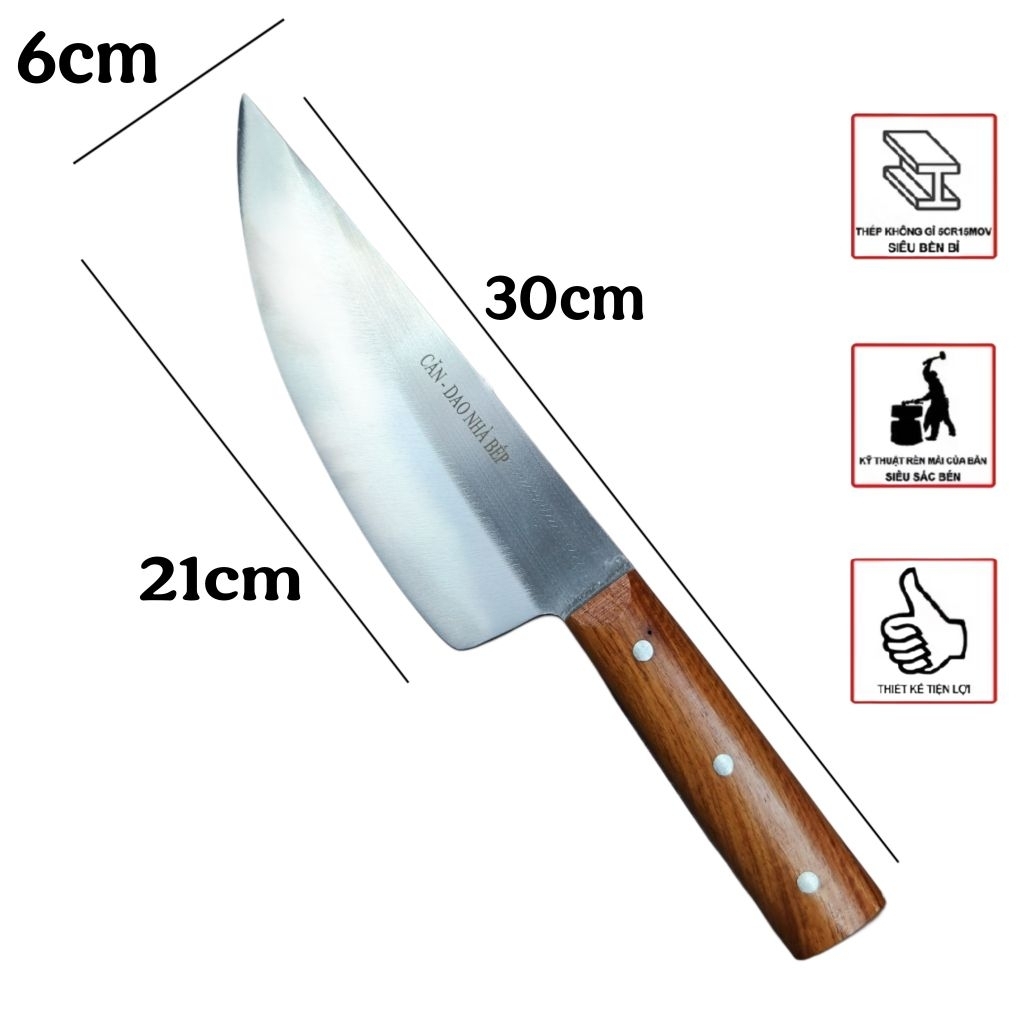 Dao bầu nhỡ thương hiệu: Căn - Dao Nhà Bếp