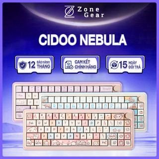  Bàn phím cơ CIDOO Nebula - Hỗ trợ VIA - Led RGB - Mạch xuôi 