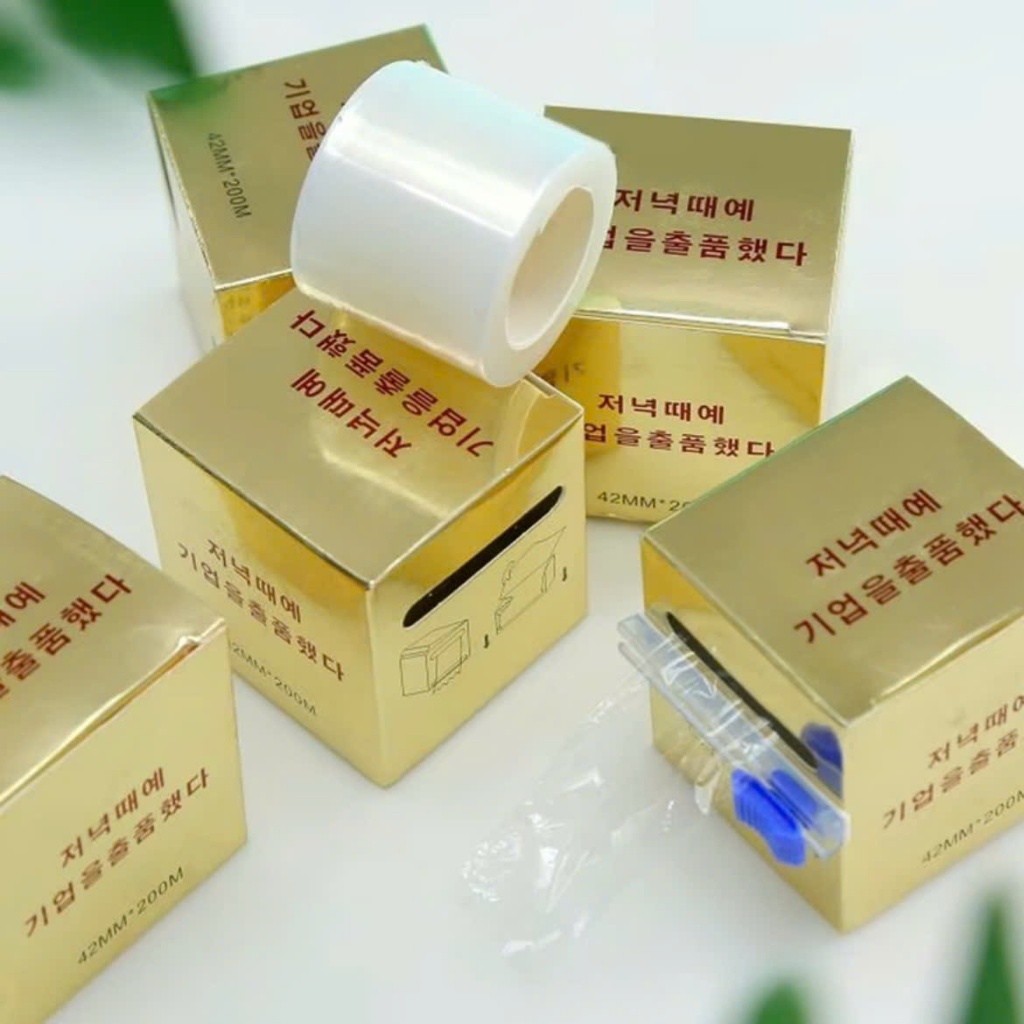 Cuộn nilong bọc ủ te 4cm_6cm dùng trong phun xăm thẩm mỹ tattoo