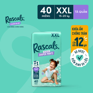 Tã/Bỉm Quần Rascals Size XXL (15-20kg) 40 miếng