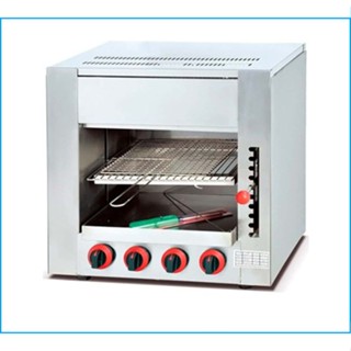 Lò Nướng Gas Salamander 4-6-8-10 Họng Inox 304 – Dành Cho Nhà Hàng, Khách Sạn