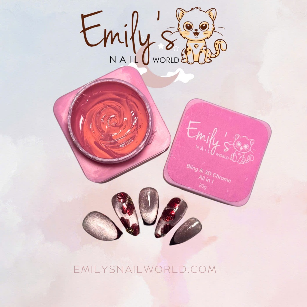 Gel taọ giọt nước 3D thương hiệu Emily's Nail World