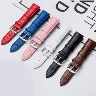 Dây đồng hồ da nữ nam da bò 10mm 12mm 14mm 16mm 18mm 20mm 22mm 12 14 16 18 19 20 21 22 24 mm thay thế dây đồng hồ