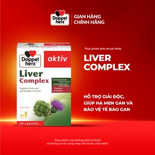 Viên uống giải độc gan Doppelherz Liver Complex hỗ trợ giải độc và hạ men gan (Hộp 30 viên)