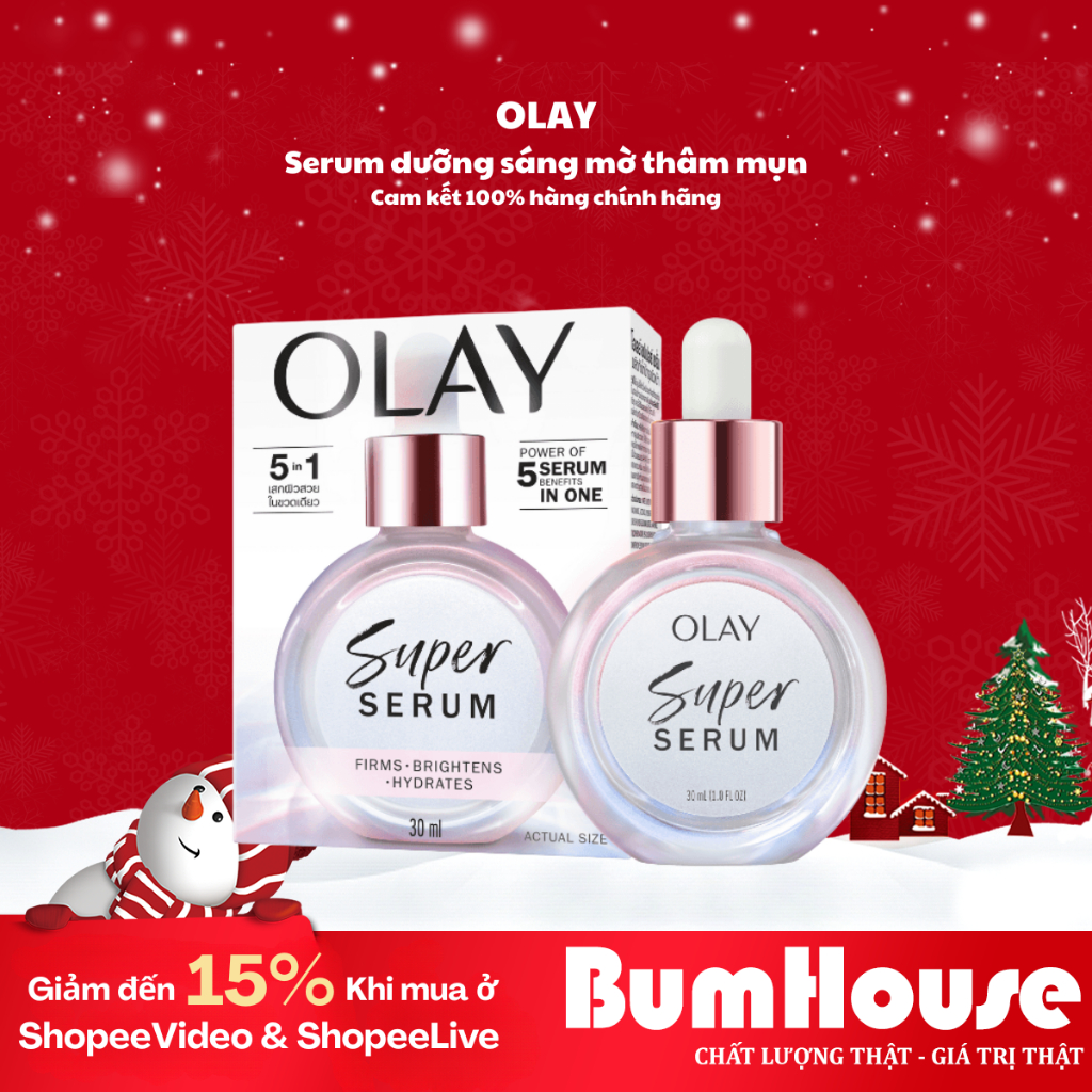 Super Serum OLAY 5in1 Firms Brightens Hydrates 30ml Dưỡng Trắng, Mờ Thâm