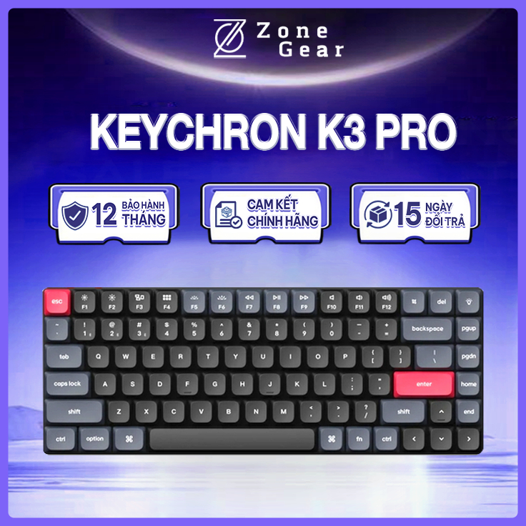 Bàn phím cơ KEYCHRON K3 Pro - Hỗ trợ QMK/VIA - Low profile | BigBuy360 - bigbuy360.vn