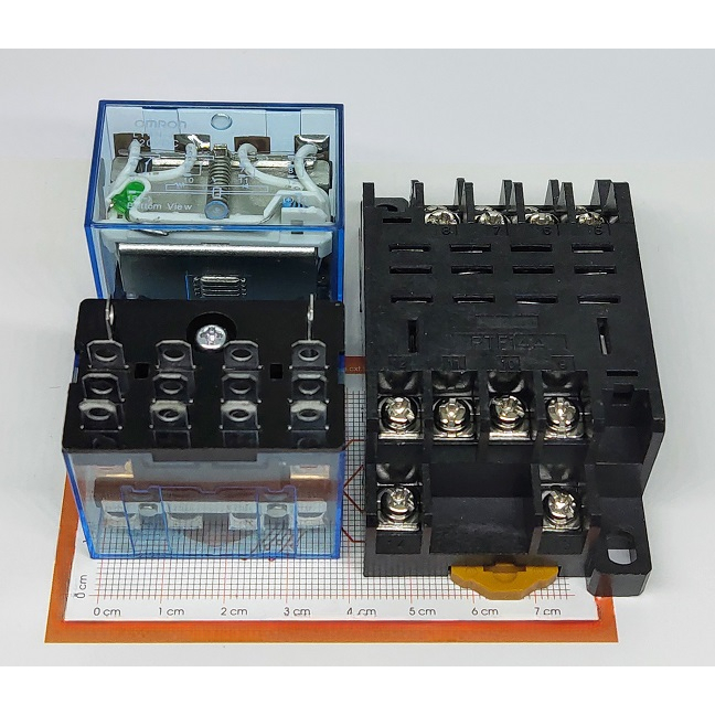 LY4N-J DC220V 10A 14 chân lớn (gồm đế)