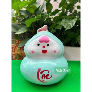 Ống tiết kiệm HỒ LÔ - Lộc 22*18cm/LỖ TRÒN, heo đất tiết kiệm, lợn đất tiết kiệm, quà tặng lưu niệm, decor trang trí