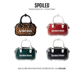  Túi hộp mini trunk bag SPOILED chính hãng 3 màu   đỏ xanh lá đen 