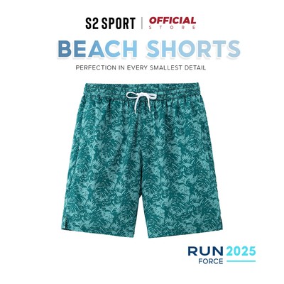 Quần short S2 SPORT đi biển cho gia đình, quần đùi vải kate thái 2 lớp, mềm, thoáng mát - QS11