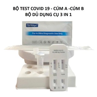 Bộ Que Test  3 Chỉ Số [ CÚM A +CÚM B + COVID +SART2 HÔ HẤP CẤP ] HÀNG CHÍNH HÃNG