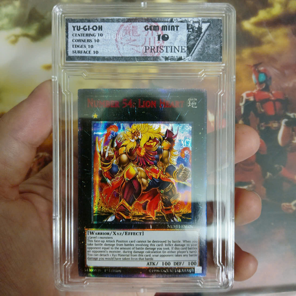 Tranh khung Chấm Điểm Yugi oh Number 54 Lion Heart EN 1458 D7 100