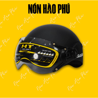  Mũ bảo hiểm nam nữ nửa đầu có KÍNH GẬP KÍNH CÀNG | Nón bảo hiểm 1 2 đầu HÀO PHÚ NHP 