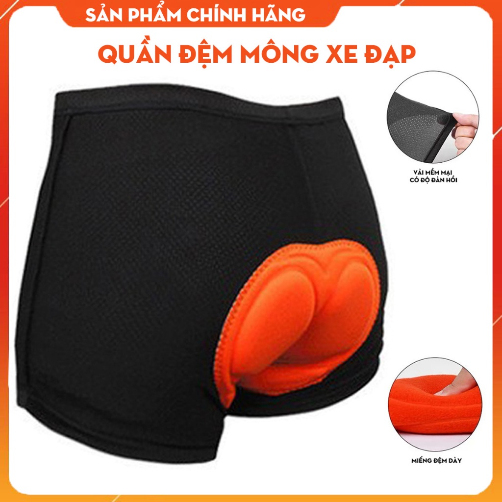Quần đệm mông đạp xe thể thao, quần lót siêu êm thoáng khí