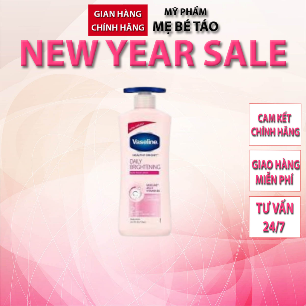 Vaseline/Sữa dưỡng thể Vaseline Healthy White UV Lightening Body Lotion 725ml mới