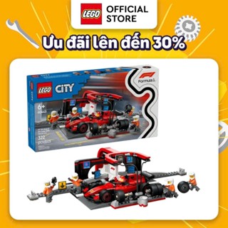 Đồ Chơi Lắp Ráp Trạm Bảo Dưỡng Xe F1 LEGO CITY 60443 (325 Chi Tiết)