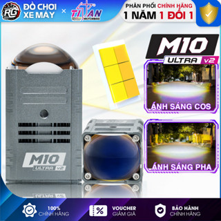  M10 Ultra - Đèn Trợ Sáng TITAN M10 Ultra V2 28W Chống Nước Tuyệt Đối Gắn Mô Tô Xe Máy BH 12 Tháng 
