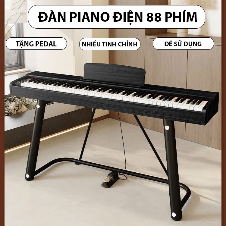 (Bản Cao Cấp) Đàn Piano gỗ, đàn Organ điện tử 88 phím, âm thanh siêu trong, thiết kế hiện đại, piano điện tử cho bé