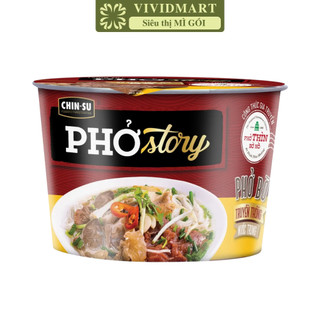   TÔ LẺ  - MASAN - Chin-su Phở Story tô  có thịt thật  hương vị Phở bò Chinsu Phở bò Story tô Phở Thìn bờ hồ  131g tô  