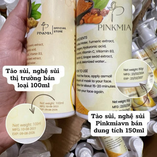 Mặt Nạ Nghệ Detox thải độc sủi bọt cho da dạng chai 100ml