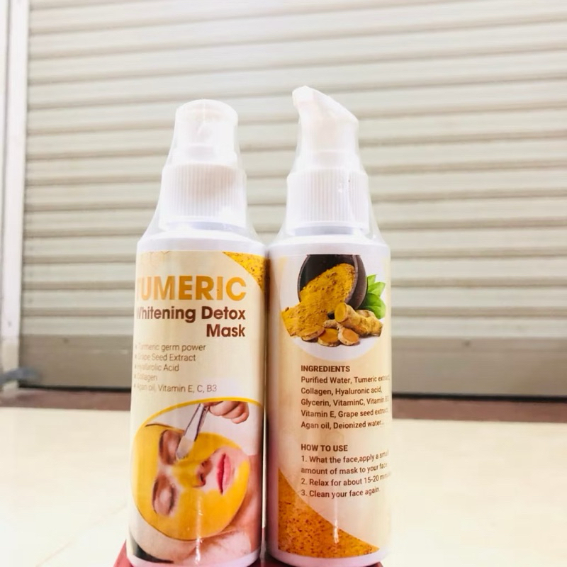 Mặt Nạ Nghệ Detox thải độc sủi bọt cho da dạng chai 100ml