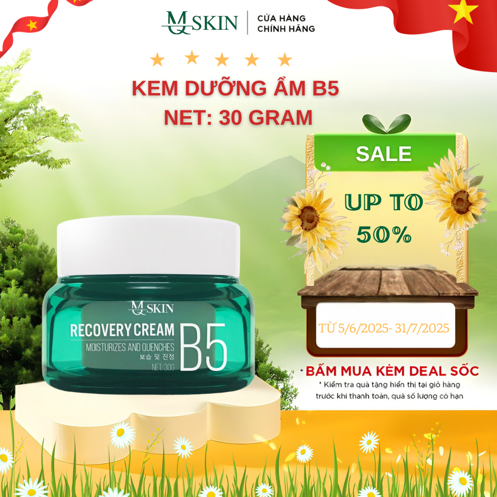 Kem Dưỡng Ẩm Phục Hồi Chống Lão Hóa Da B5 - MQ SKIN Recovery B5 Cream 30gr