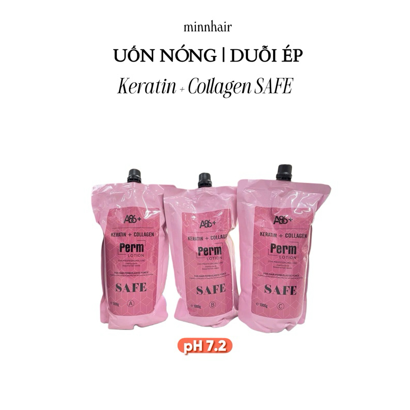Uốn duỗi A86 SAFE HỒNG thông minh 1000ml DỄ LÀM SÓNG CĂNG, NHẸ MÙI, HƯƠNG CÀ PHÊ