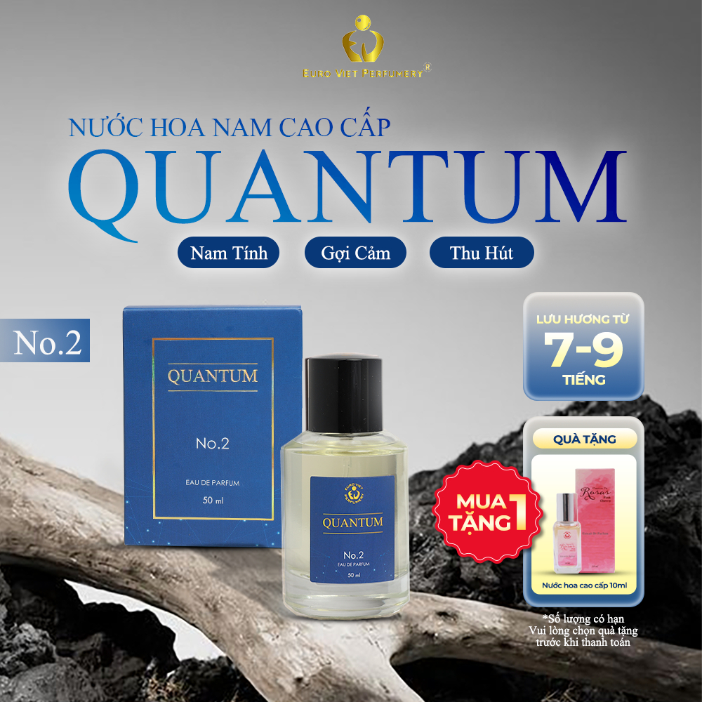 Nước hoa nam TOUGH MAN QUANTUM No.2 nam tính, gợi cảm, thu hút Eau de parfum Lưu Hương 6-12 tiếng 50ml