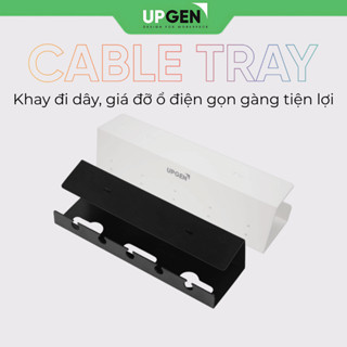 Khay Đi Dây Gầm Bàn UPGEN Cable Tray - Giấu Ổ Cắm Gọn Gàng, Chống Nhiệt, Lắp Dễ Dàng