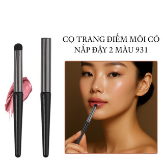Cọ Môi Có Nắp Siêu Xịn Cọ Tán Son Môi Đánh Son Tán Mịn Màu 2 Màu