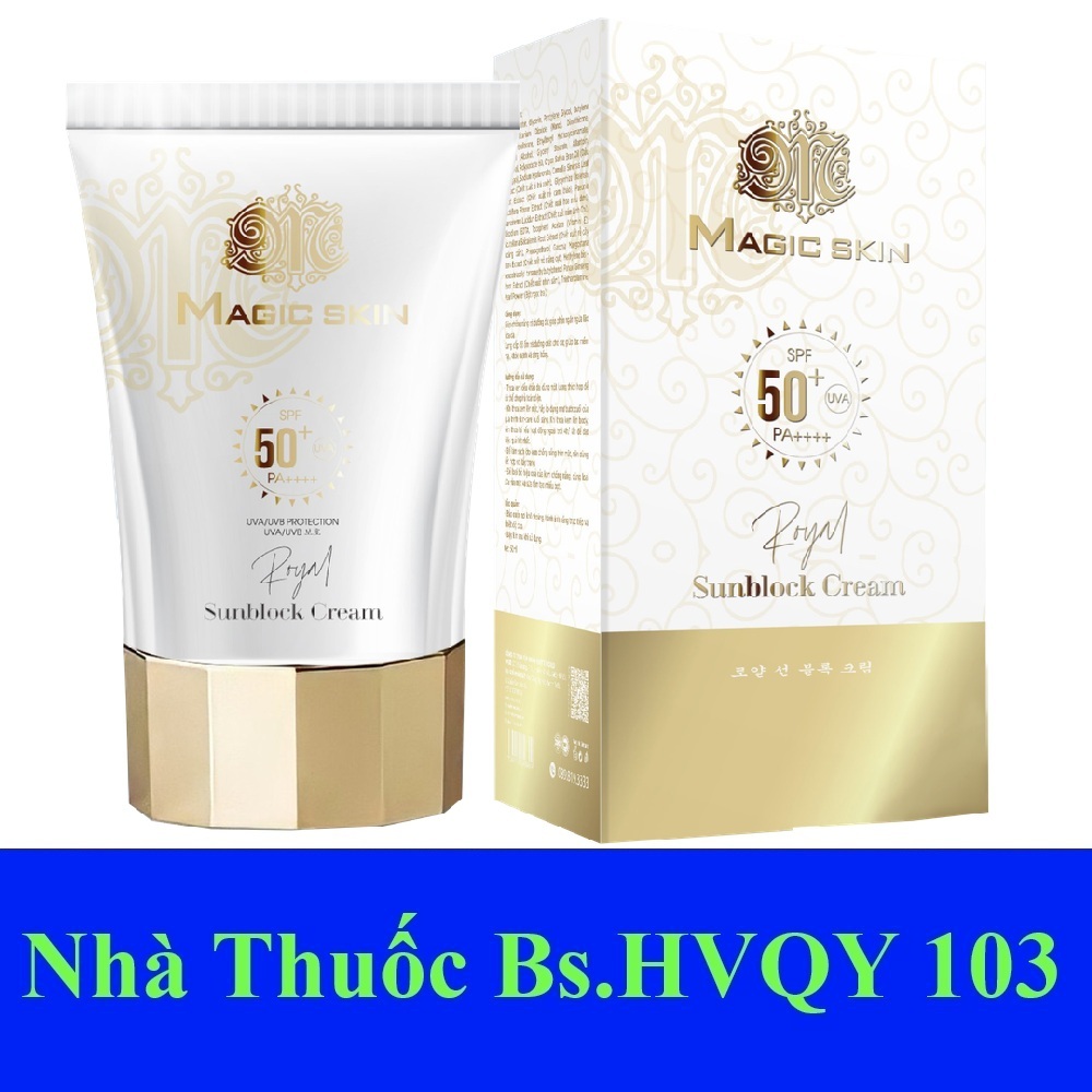  Kem chống nắng Magicskin 👍 Kem chống nắng thảo dược Hoàng cung royal sunblock cream magic skin 