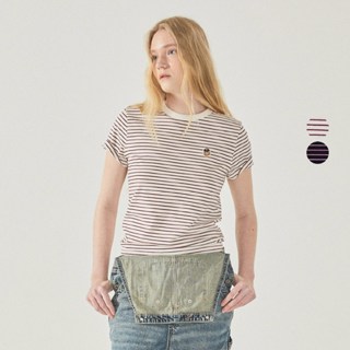 Áo Thun WHO.A.U Steve Multi Stripe T-shirt(F)_WHRSF2531F