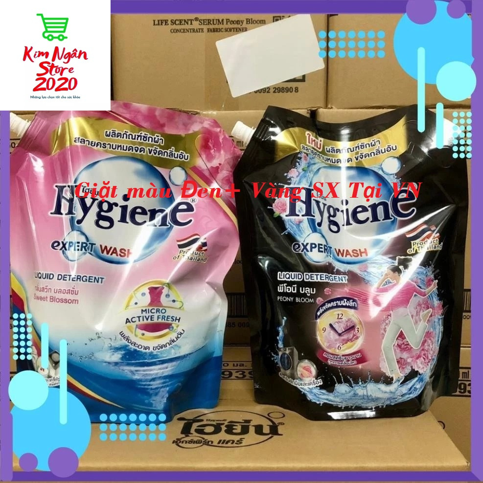   SX TẠI VN  Giá Sỉ Combo2 bịch Nước Giặt Xả 2in1 Hygiene Thái Lan 1800ml 