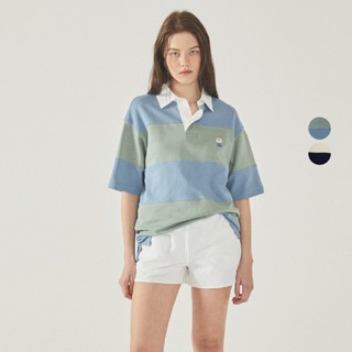 Áo Thun WHO.A.U Steve Colorblock Collar T-Shirt_WHHAF2421U