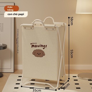  Sọt đựng quần áo bẩn gấp gọn,Giỏ Đựng Quần Áo Bẩn Khung Kim Loại Chắc Chắn,Giỏ đựng đồ giặt,Decor phòng giặt nhà tắm 