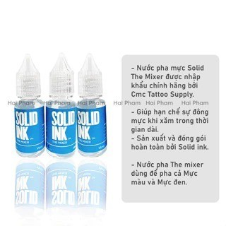 Nước Pha Mực Solid Ink, Dung Dịch Pha Mực Solid Ink Chai 10ml