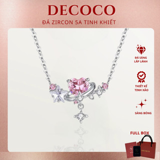  Dây chuyền nữ DECOCO đính đá lấp lánh MINA  kèm Túi giấy + Hộp + Thiệp  