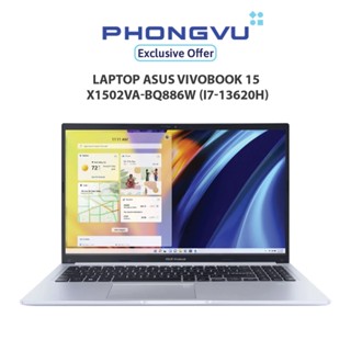 Laptop Asus Vivobook 15 X1502VA-BQ886W (i7-13620H) (Bạc) - Bảo hành 24 tháng